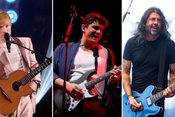 “Mayer on guitar, Grohl on drums. A lot of fun making this”: Ed Sheeran forms an unlikely hard rock power trio with John Mayer and Dave Grohl – and they’ve written a song for a Brad Pitt movie … from Guitarworld