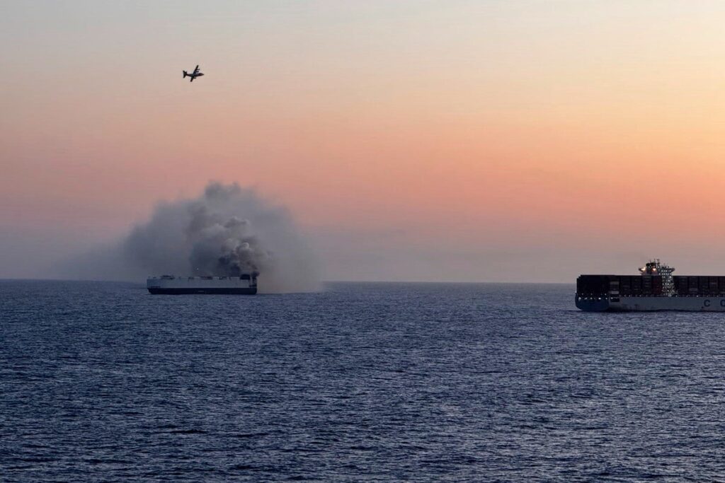 What led to a car carrier sinking in the North Pacific Ocean … from the Independent Mark Thiessen