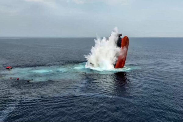 Four crew members killed as Houthi rebels sink cargo ship in Red Sea … from the Independent Rachel Clun
