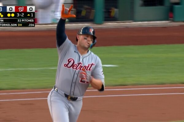 Tigers’ Spencer Torkelson crushes three-run HR to get on board vs. Nationals … from Fox sports