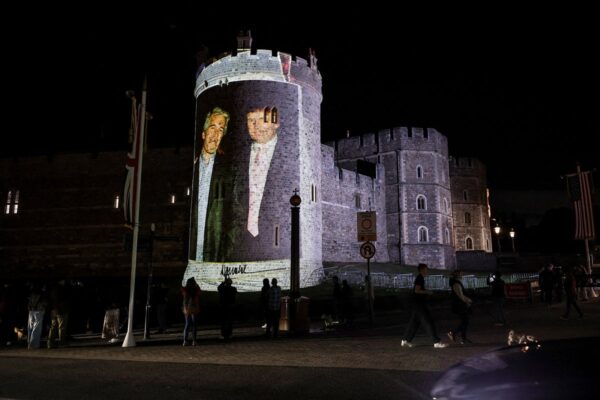 Four men bailed after Trump and Epstein images were projected onto Windsor Castle … from the Independent Mathilde Grandjean