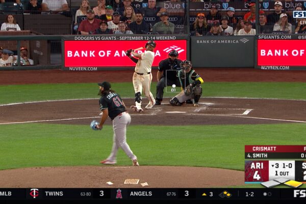 Giants’ Dominic Smith crushes two-run HR to tie up game vs. Diamondbacks … from Fox sports