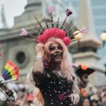 LGBTQ+ artists bring pride to Mexico City’s Catrina parade ahead of Day of the Dead, in photos … from the Independent Claudia Rosel