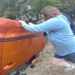 Miraculous rescue of baby trapped in overturned car … from the Independent Larissa Howie