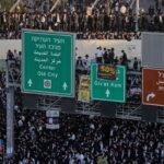 Photos show thousands of ultra-Orthodox men protesting military draft shut down Jerusalem … from the Independent Leo Correa