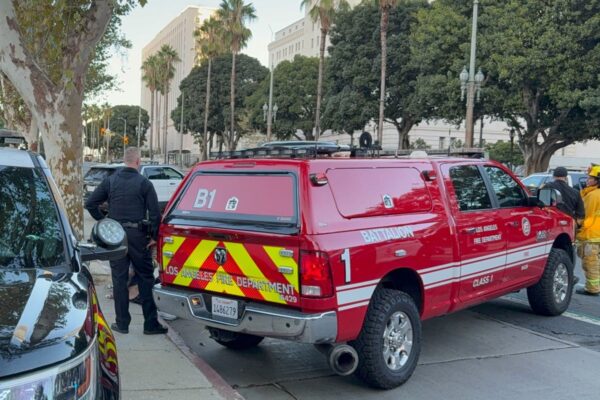 LA City Hall evacuated after car crashes into building’s steps … from the Independent Via AP news wire