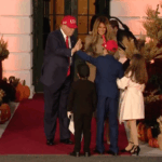 Moment Trump and Melania meet dopplegangers at White House Halloween event … from the Independent Larissa Howie