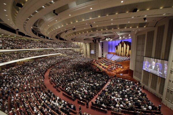 Latter-day Saints hold first general conference without a president in at least a century … from the Independent Hannah Schoenbaum