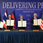 Trump compares Thailand-Cambodia peace deal and playing golf … from the Independent Luke Reevey
