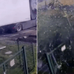 Moment truck on level crossing is destroyed by high-speed train … from the Independent Holly Bishop