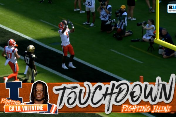 Ca’Lil Valentine rushes for 25-yard TD to extend Illinois’ lead over Purdue … from Fox sports