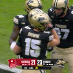 Purdue’s Ryan Browne finds Nitro Tuggle for 14-yard TD, regaining lead over Rutgers … from Fox sports