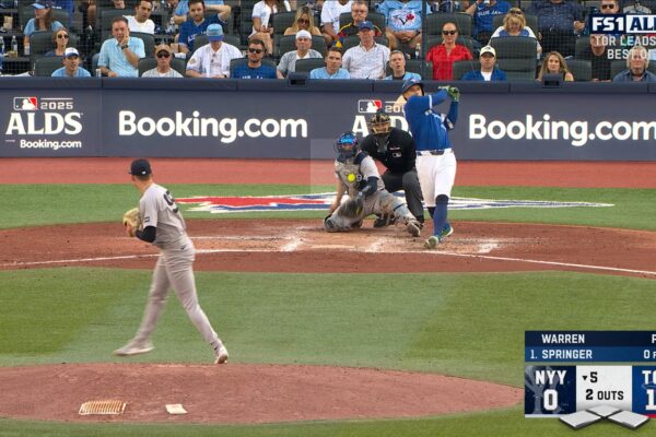 George Springer’s 20th career playoff home run increases Blue Jays’ lead over Yankees … from Fox sports