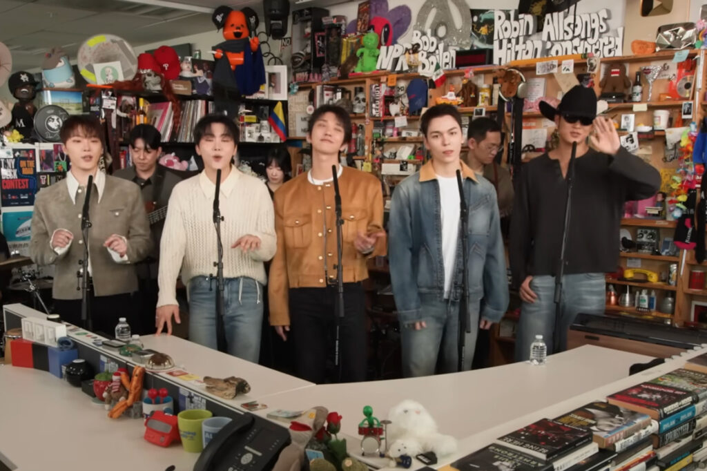 Seventeen Serenade the Tiny Desk Crowd With 30-Minute Show … from Rolling Stone Tomás Mier