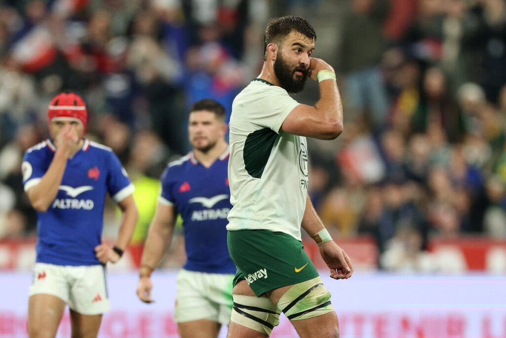 Springboks lock Lood de Jager handed ban after red card against France … from the Independent Harry Latham-Coyle