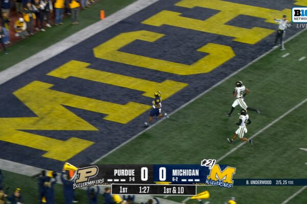 Jordan Marshall rushes 54 yards for touchdown, giving Michigan lead over Purdue … from Fox sports