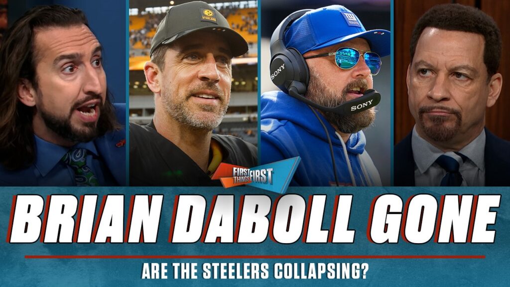 Giants fire Brian Daboll, Are the Steelers and Aaron Rodgers in trouble? | FIRST THINGS FIRST … from Fox sports