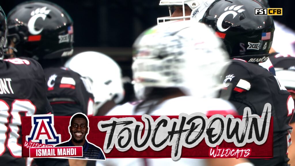 Ismail Mahdi takes it to the HOUSE for 27 yards, giving Arizona early lead over Cincinnati … from Fox sports